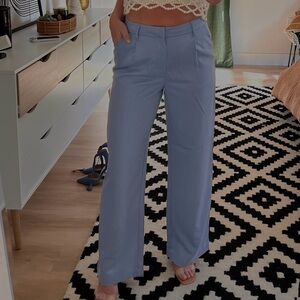 H&M powder blue slacks. Size S.